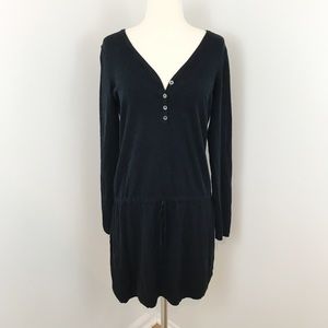 Lole Henley Sweater Dress - Black